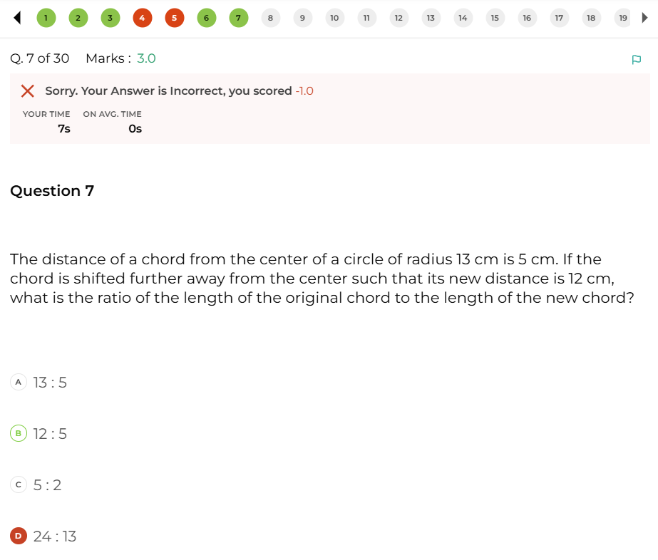Question interface